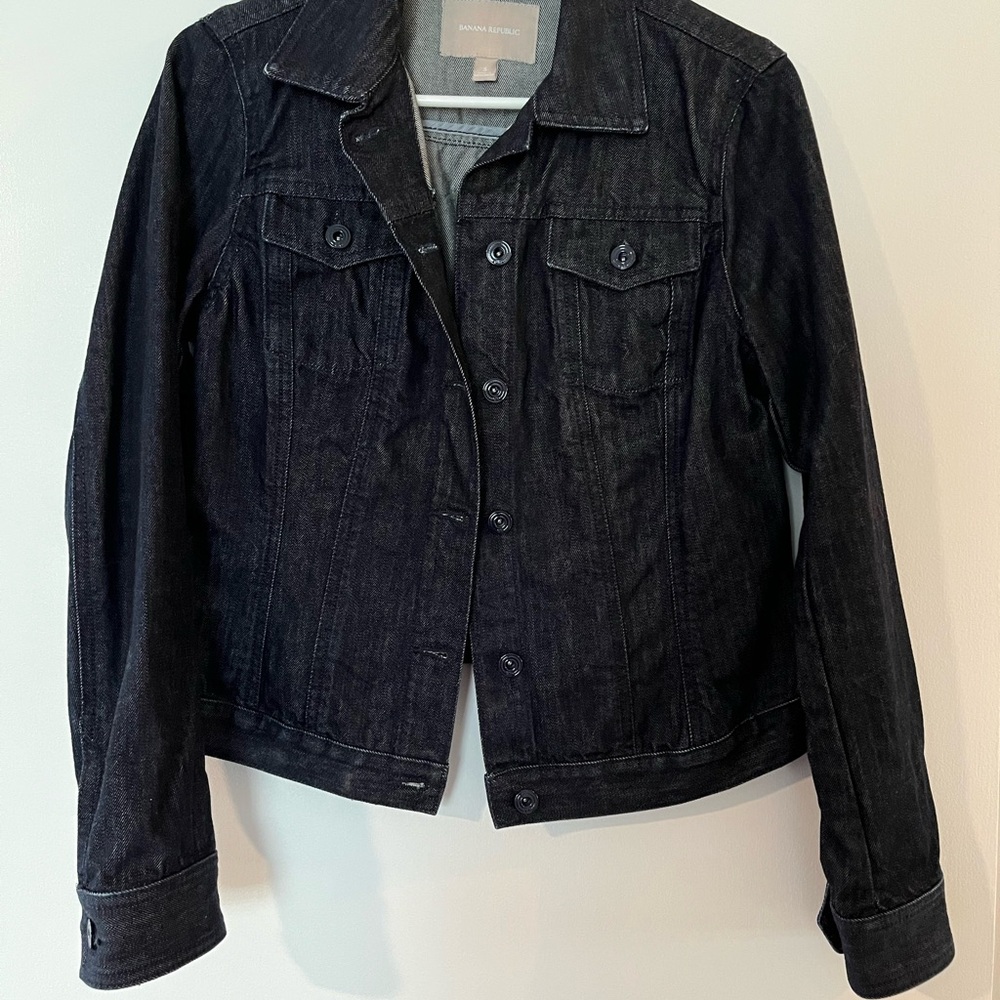 Banana Republic Blue Jean Jacket Classic Denim Style
